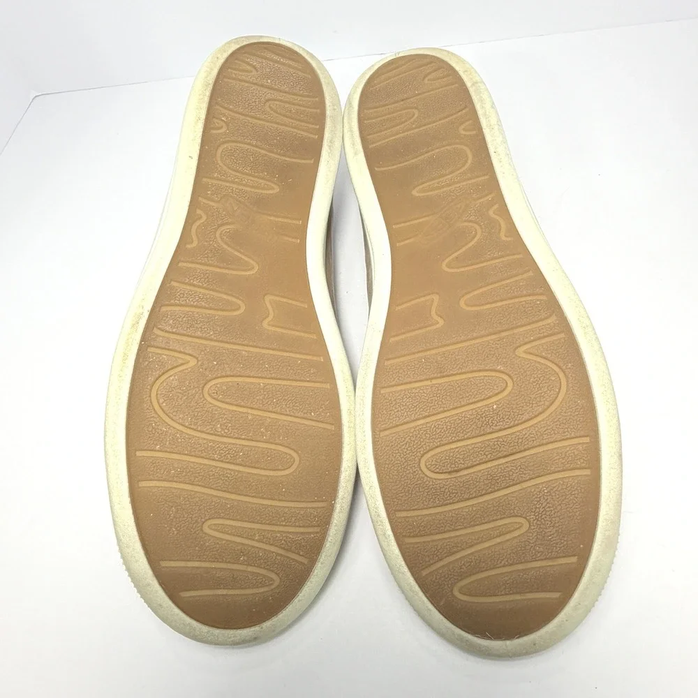 Keen Lorelai II Slip-On Leather Shoes Beige Slingback Flats Womens 10.5 1024939